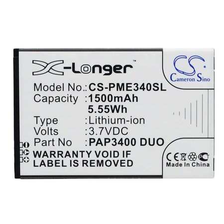 Bsc Preferred Prestigio MultiPhone 3400 Duo Mobile Phone Replacement Battery CS-PME340SL